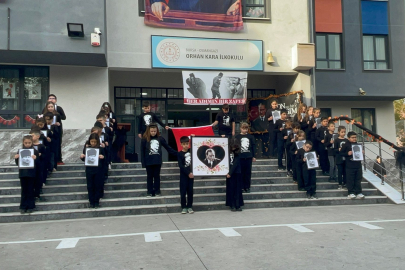 Orhan Kara İlkokulu öğrencileri Atatürk’ü saygıyla andı
