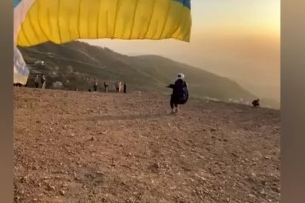 Renkli festivalde kısa süreli korku