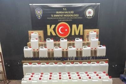 Bursa’da kaçak alkol operasyonu