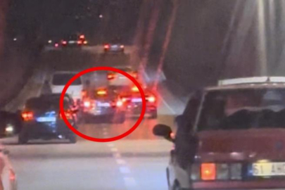 Bursa'da trafikte tehlikeli hareketler...