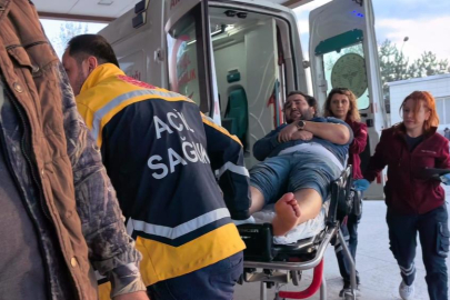 600 kiloluk demir silindirin altında kaldı