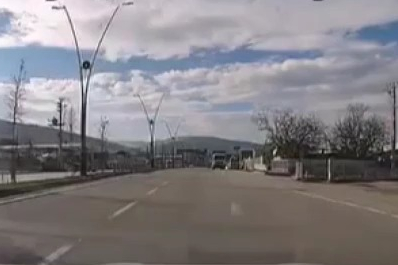 Bursa'da ters şeritte dehşet anları