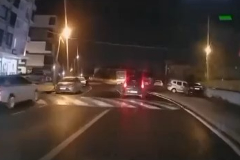 Tehlikeli kovalamaca araç kamerasında