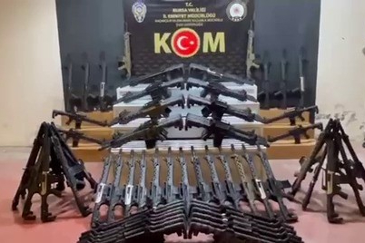 Bursa'da kaçak silah operasyonu: 118 ruhsatsız tüfek ele geçirildi