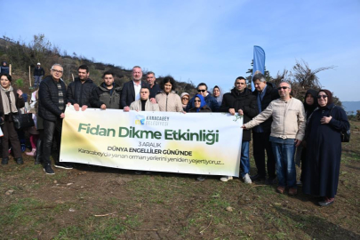 Karacabey’de yangın sonrası ilk fidanlar toprakla buluştu