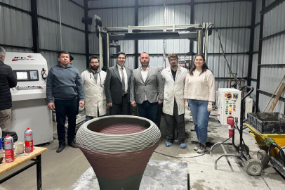 Bursa Uludağ Üniversitesi 3D beton yazıcı ile 3 günde 300 metrekarelik ev yapacak