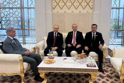 Cumhurbaşkanı Erdoğan, Putin, Şerif ve Berdimuhammedov ile görüştü