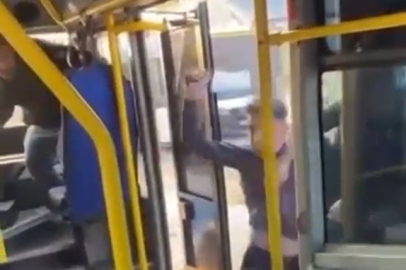 Nilüfer’de otobüsü satırla bastı