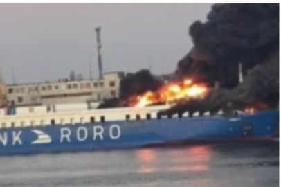 Türk gemisi Odesa'da vuruldu