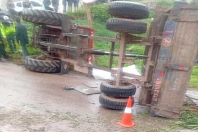 Gemlik Belediyesi'ne ait traktör kaza yaptı: 1 ölü