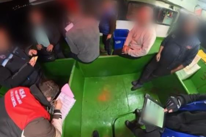 Bursa'da gece yarısı teknelere baskın