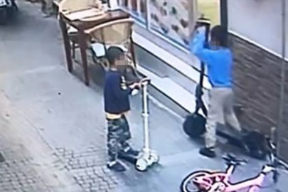 Boyundan büyük scooter’ı çaldılar