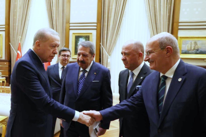 Cumhurbaşkanı Erdoğan, Ankara’nın ekonomi aktörlerini Külliye’de kabul etti