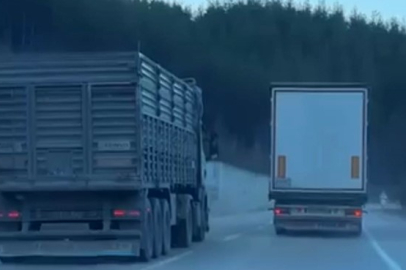 Kamyonun sollama manevrası kazaya neden oluyordu