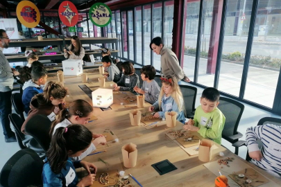 Nilüfer'de çocuklar sanatla iç içe