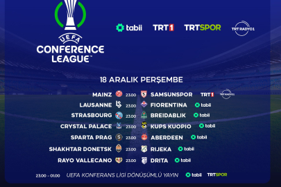 UEFA Konferans Ligi maçları TRT ve tabii'de