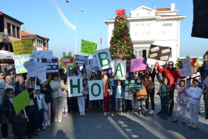 Bursa'nın Mudanya ilçesinde H.O.B.A. projesi kapsamında anlamlı yürüyüş