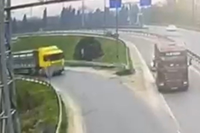 Çaldığı tır ile TEM Otoyolu'ndaki dinlenme tesisinde yakalandı