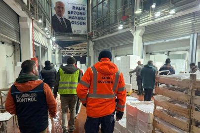 Bursa’da balık halinde gece operasyonu..