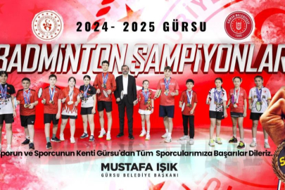 Gürsu’nun sporcularına ödül yağdı