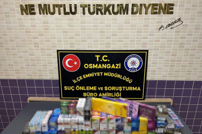 Bursa’da 2 bin adet gümrük kaçağı sigara ele geçirildi