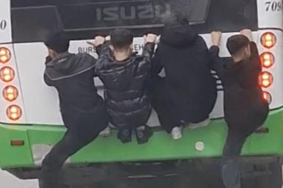 Bursa'da lise öğrencilerinin tehlikeli yolculuğu