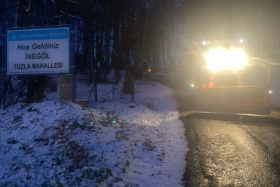 İnegöl Belediyesi Karla Mücadele İçin Teyakkuzda