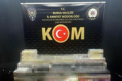 Bursa'da 8 bin 870 paket kaçak sigara ele geçirildi