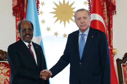Cumhurbaşkanı Erdoğan, Somalili mevkidaşı ile bir araya geldi