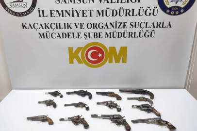 "Kayıp" denilen kültür varlığı tabancalar evlerden çıktı