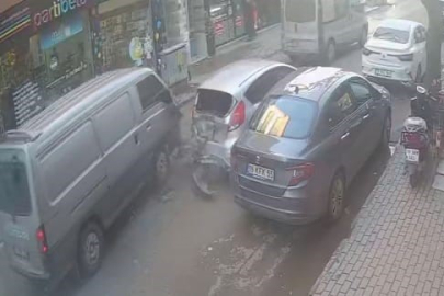 Bursa'da korku dolu anlar güvenlik kameralarında