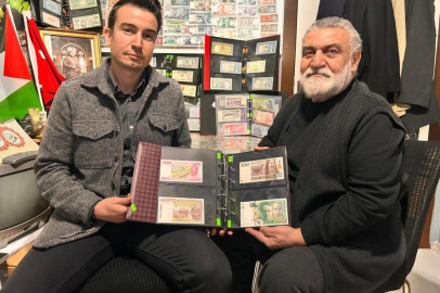 40 yıllık para koleksiyonu Gazze için açık artırmaya çıkıyor