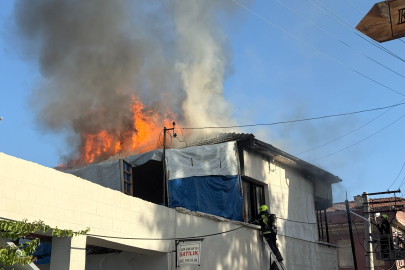 Müstakil evde korkutan yangın