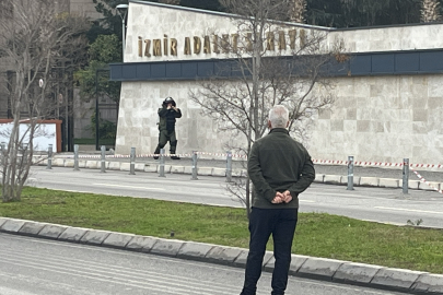 İzmir Adliyesi önünde şüpheli paket paniği