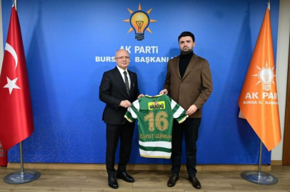 Bursaspor yönetiminden  Başkan Gürkan’a ziyaret