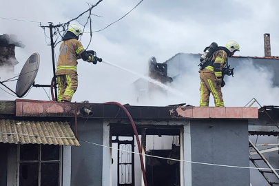 Bursa'da müstakil evde yangın