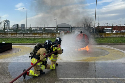 Büyükşehir İtfaiyesi'nden Koç Üniversitesi personeline eğitim