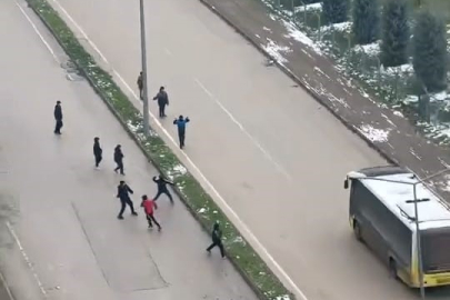 İnegöl’de kar topu gerginliği