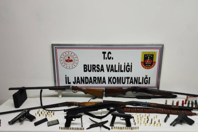 Bursa'da ruhsatsız silah operasyonu...
