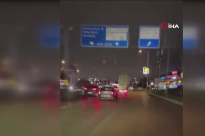 Bursa'da tehlikeli taşımacılık kamerada
