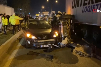 Bursa'da zincirleme kaza: 1 ölü, 1 yaralı