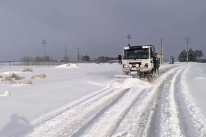 Osmangazi’nin yüksek kesimlerinde kar nöbeti