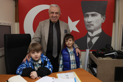 Başkan Şadi Özdemir’e Kızılcıklı’da çocuklardan kaykay park talebi geldi