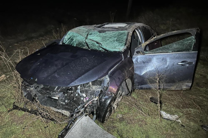 Otomobil şarampole devrilip takla attı: 1 ölü, 3 yaralı