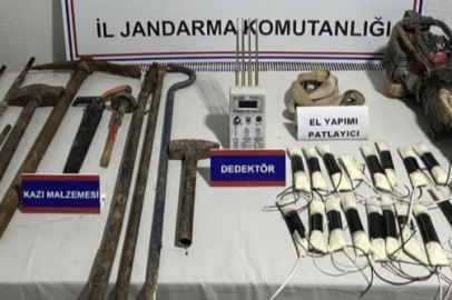 El yapımı dinamit ele geçirildi: 6 tutuklama