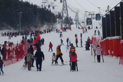 Palandöken'de kayak coşkusu