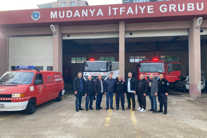 Üsküp'ten itfaiye gönüllü timleri Mudanya'da