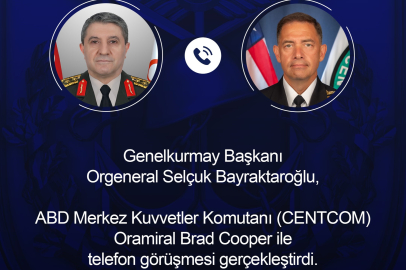 Genelkurmay Başkanı Bayraktaroğlu, CENTCOM Komutanı Cooper ile görüştü