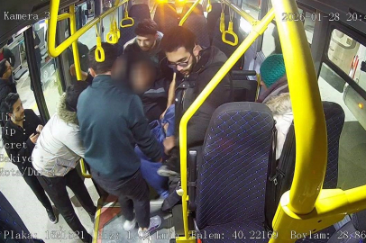 Bursa'da halk otobüsünde zamanla yarış