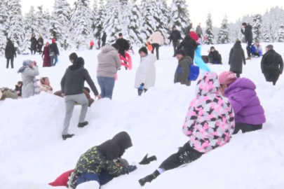 Uludağ’da sömestir tatilinin son gününde yoğunluk sürüyor